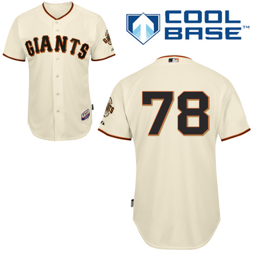 David Huff #78 MLB Jersey-San Francisco Giants Men's Authentic Home White Cool Base Baseball Jersey